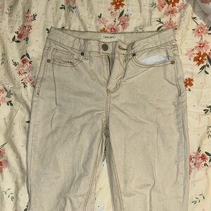 Selling flair cream jeans